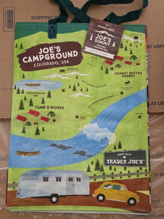 Trader Joe'S Handbags - New W/ Tag Trader Joe's Joe's Summit Colorado Joe's Campground Reusable Tote Bag